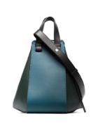 Loewe Blue And Green Hammock Medium Leather Shoulder Bag