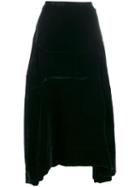 Vivienne Westwood Anglomania Violet Velvet Skirt - Black
