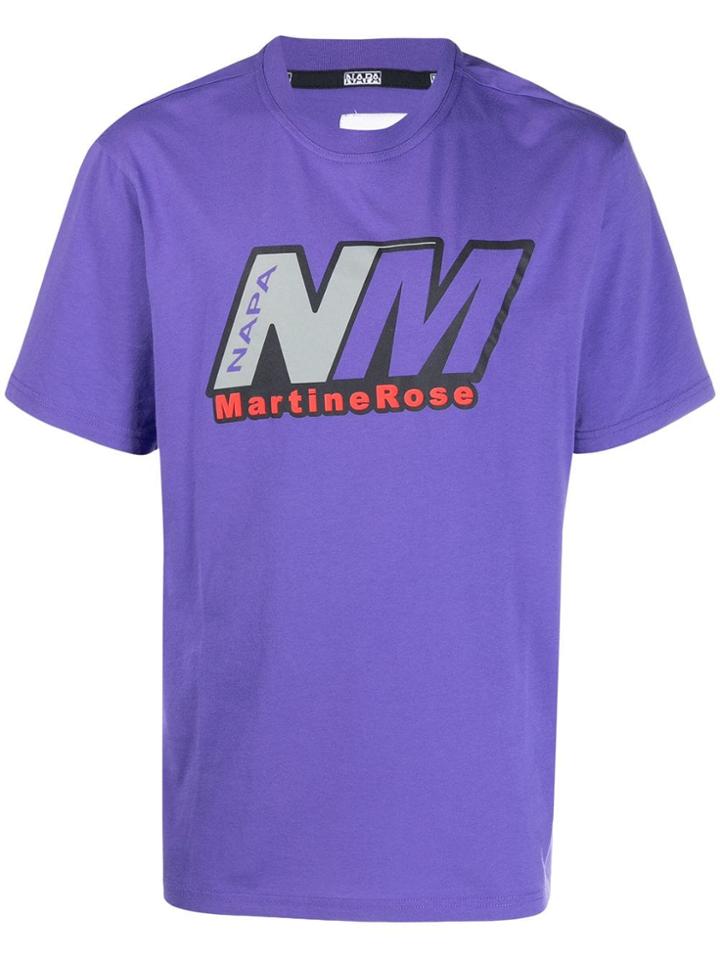 Napa By Martine Rose Logo Printed T-shirt - Purple