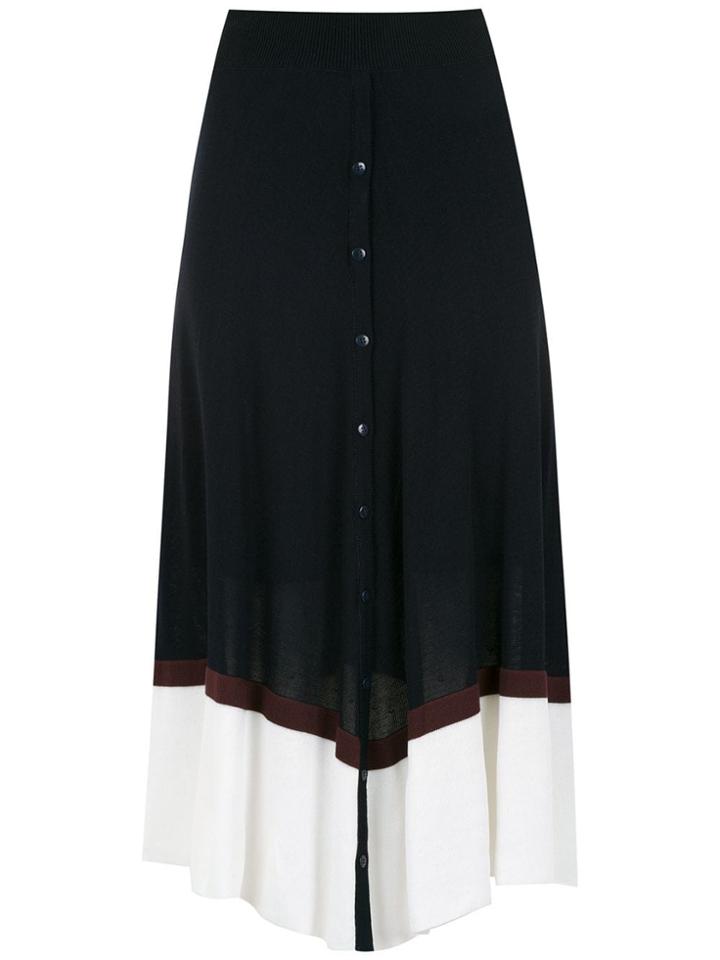 Mara Mac Two-tone Midi Skirt - Blue