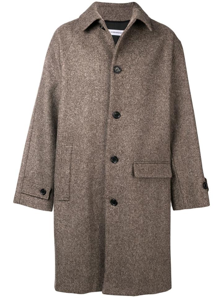 Gosha Rubchinskiy Classic Single-breasted Coat - Brown