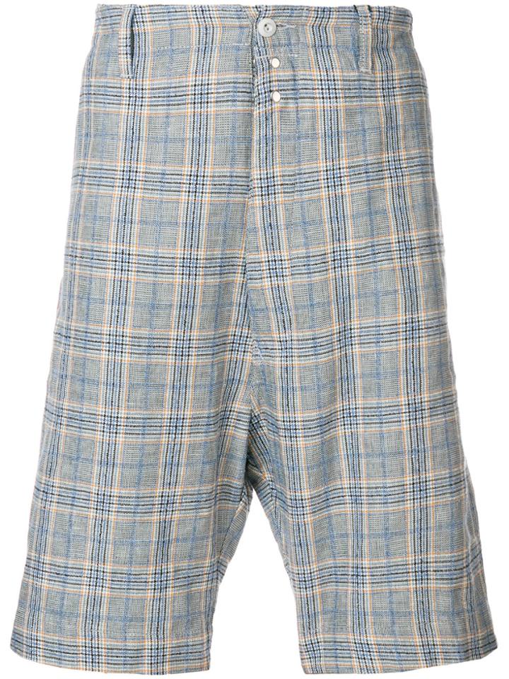 Vivienne Westwood Anglomania Checked Bermuda Shorts - Grey
