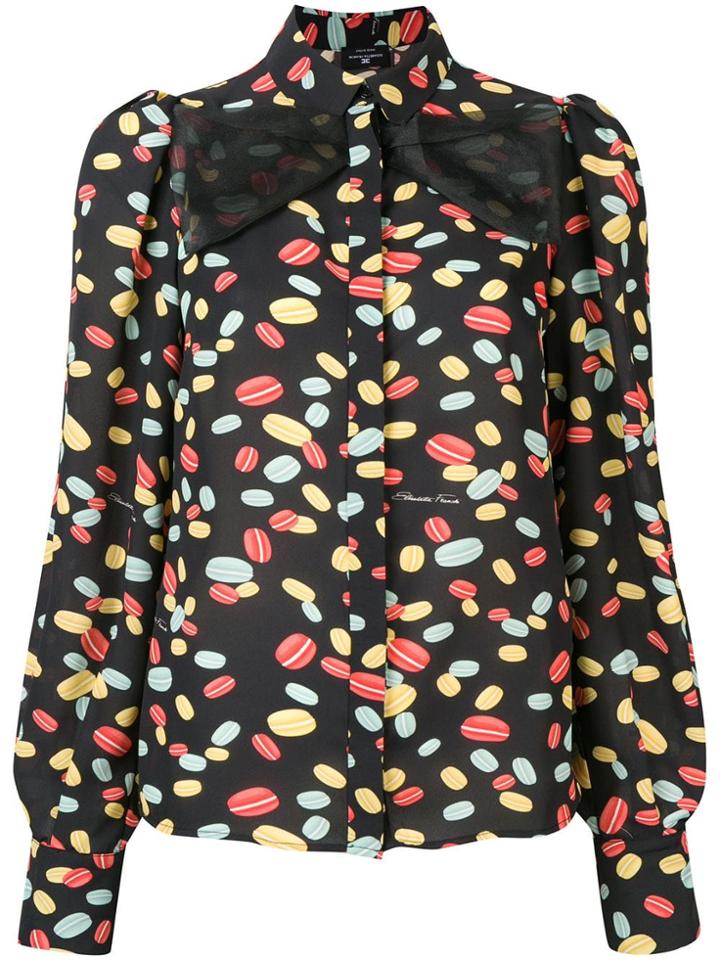Elisabetta Franchi Macaron Print Shirt - Black