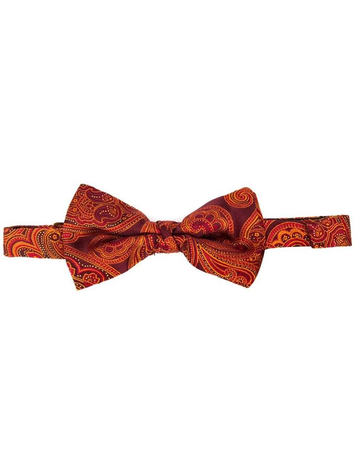 Etro Printed Bow Tie - Red