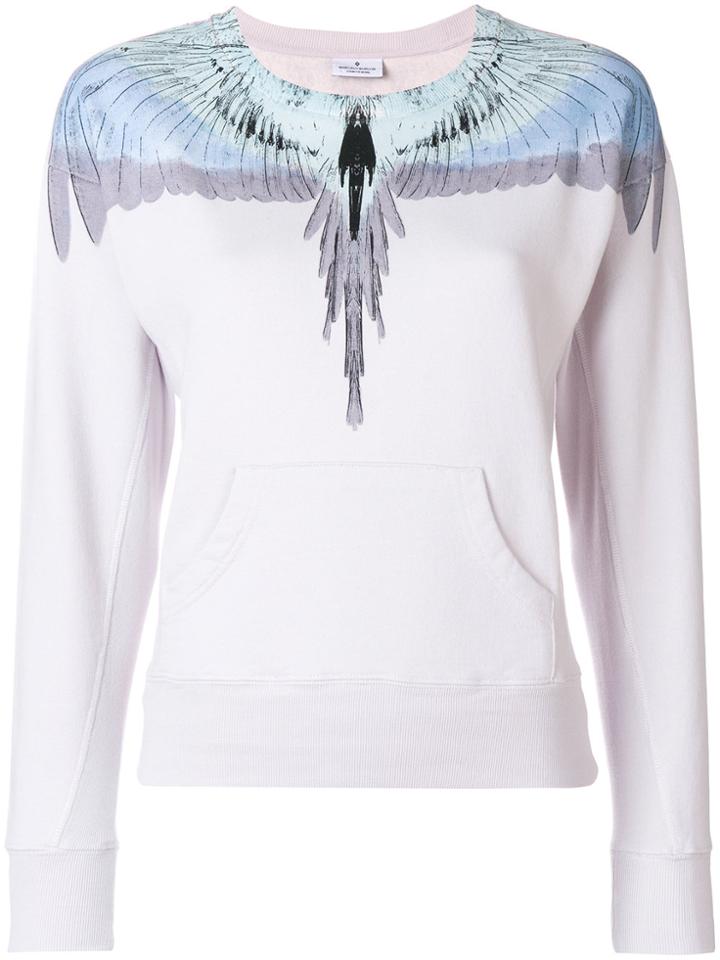 Marcelo Burlon County Of Milan Wings Crew-neck Sweatshirt - Pink &
