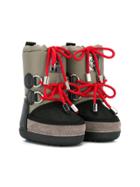 Roberto Cavalli Junior Teen Logo Plaque Eskimo Boots - Black