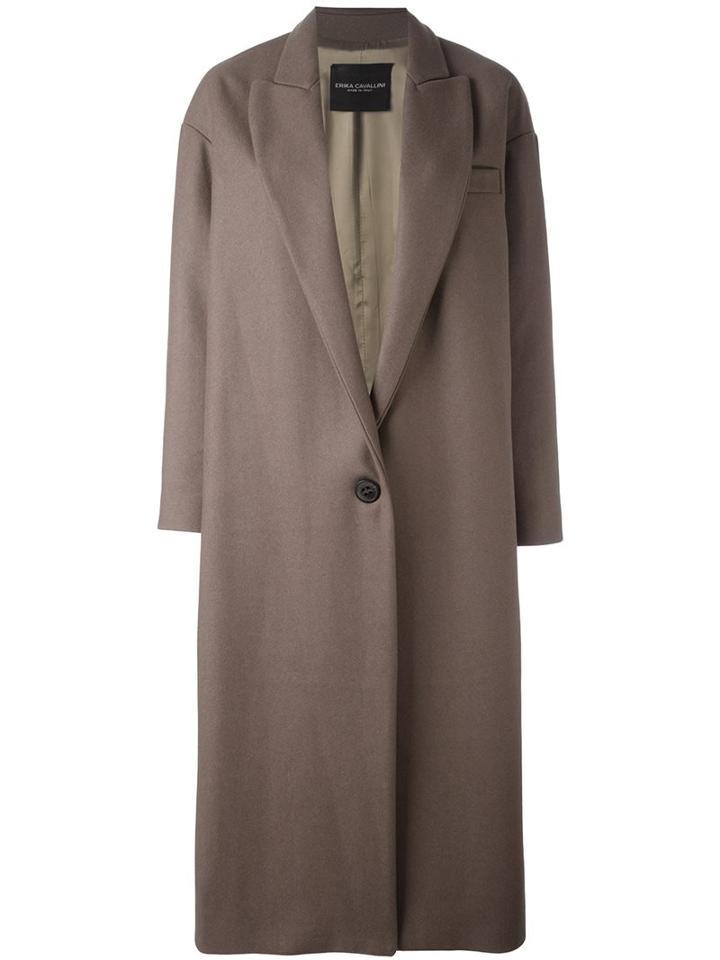 Erika Cavallini Draped Oversized Coat