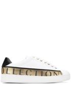 Versace Collection Logo Trim Sneakers - White