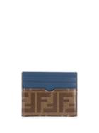 Fendi Logo Print Cardholder - Blue