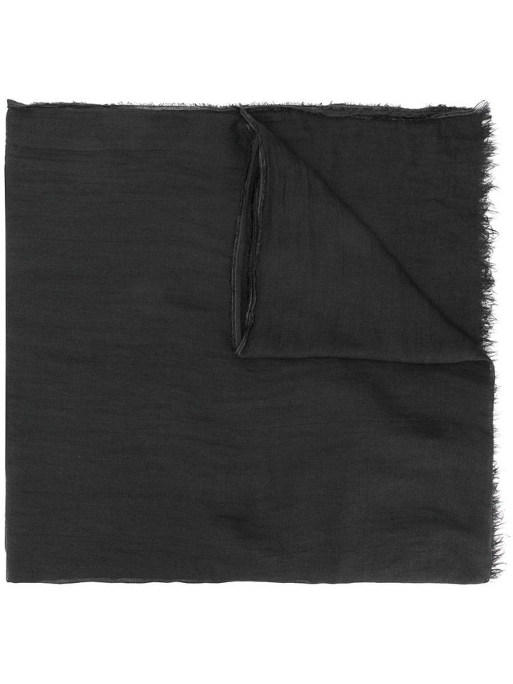 Rick Owens Large Plain Scarf - Black