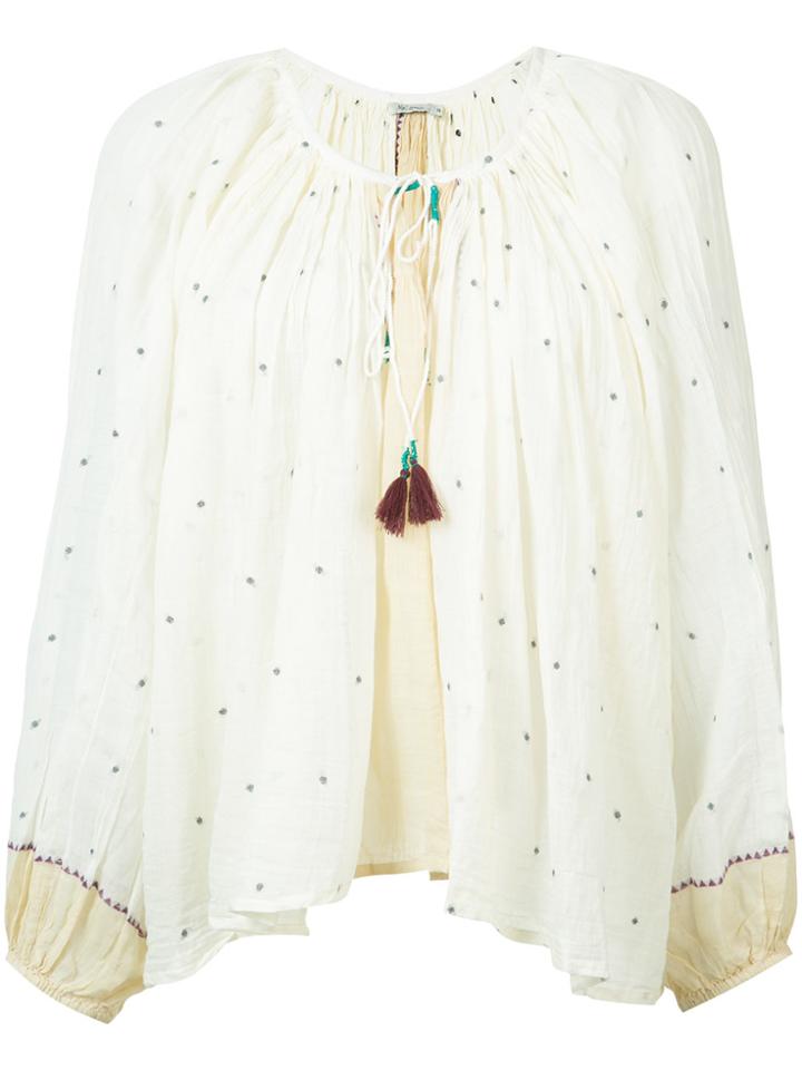 Mes Demoiselles Peasant Blouse - White