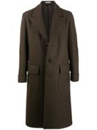 Marni Patch Pockets Single Breasted Coat - Brown