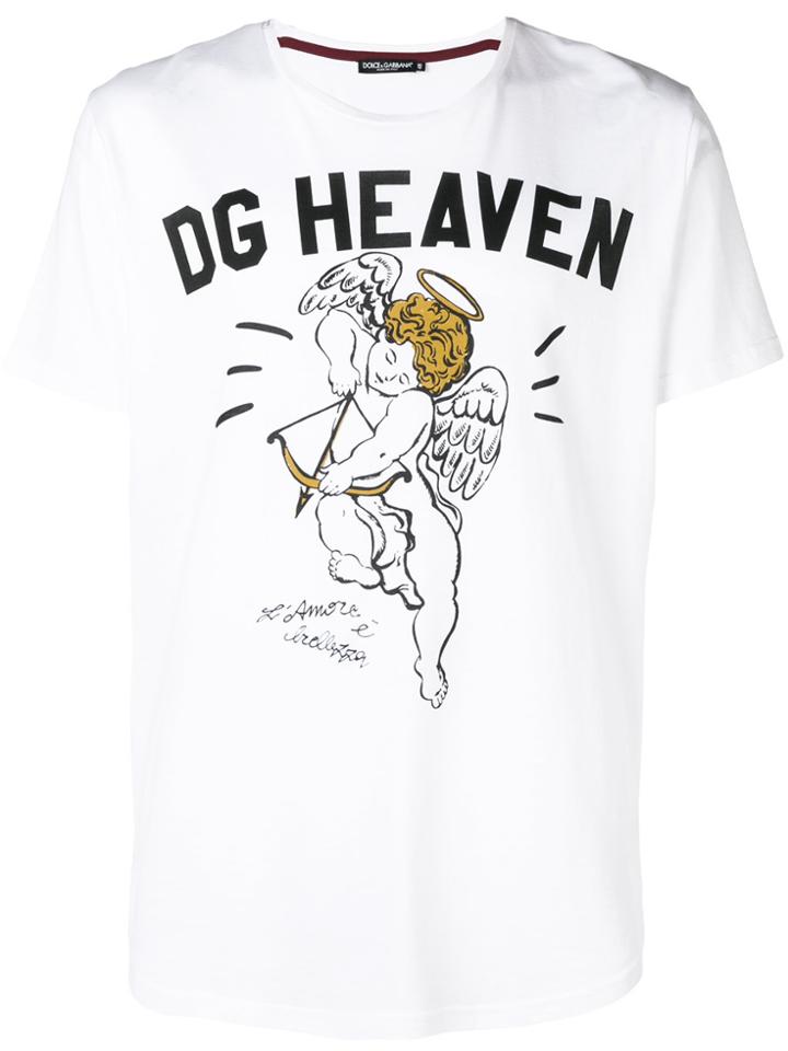 Dolce & Gabbana Dg Heaven Print T-shirt - White