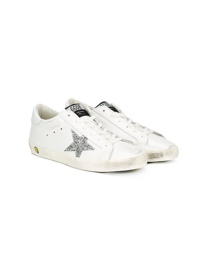 Golden Goose Deluxe Brand Kids Teen Superstar Sneakers - White