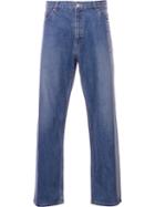 Serge De Blue Two-tone Wide Leg Jeans, Men's, Size: 30, Cotton