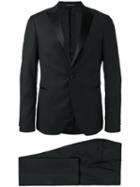 Tagliatore Smoking Suit, Men's, Size: 52, Black, Virgin Wool/cupro