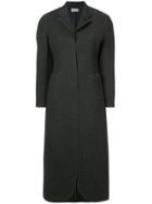 Comme Des Garçons Vintage Open-front Tailored Coat - Grey