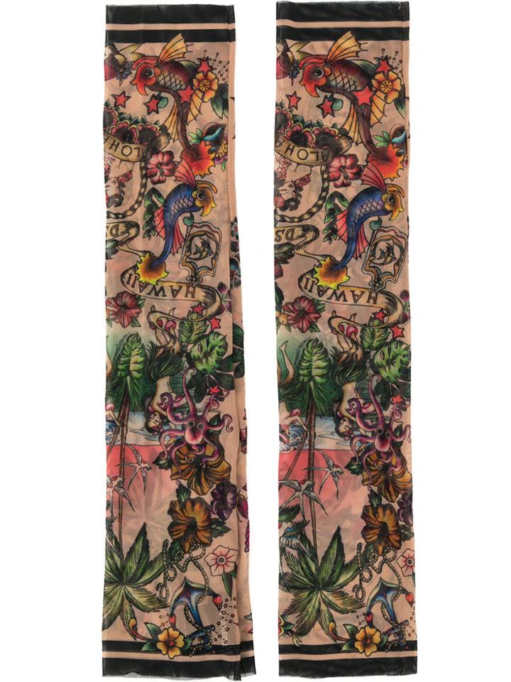 Dsquared2 Hawaii Tattoo Print Sleeves - Multicolour