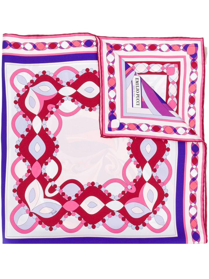 Emilio Pucci Abstract Print Scarf - Pink