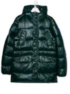 Save The Duck Kids Down Hooded Coat - Green