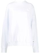 Gcds Embroidered Logo Sweatshirt - White