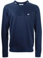 Ami Alexandre Mattiussi Crew Neck Sweatshirt, Men's, Size: Medium, Blue, Cotton/polyester