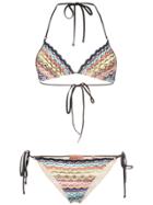 Missoni Scalloped Halterneck Zigzag Bikini - Multicolour
