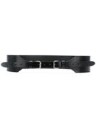 Ann Demeulemeester Blanche Double Buckle Belt - Black
