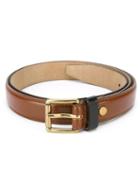 Ami Alexandre Mattiussi Classic Belt, Men's, Size: 110, Brown, Leather/nubuck Leather