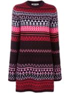 Mcq Alexander Mcqueen Fair Isle Intarsia Dress, Women's, Size: Small, Polyester/wool