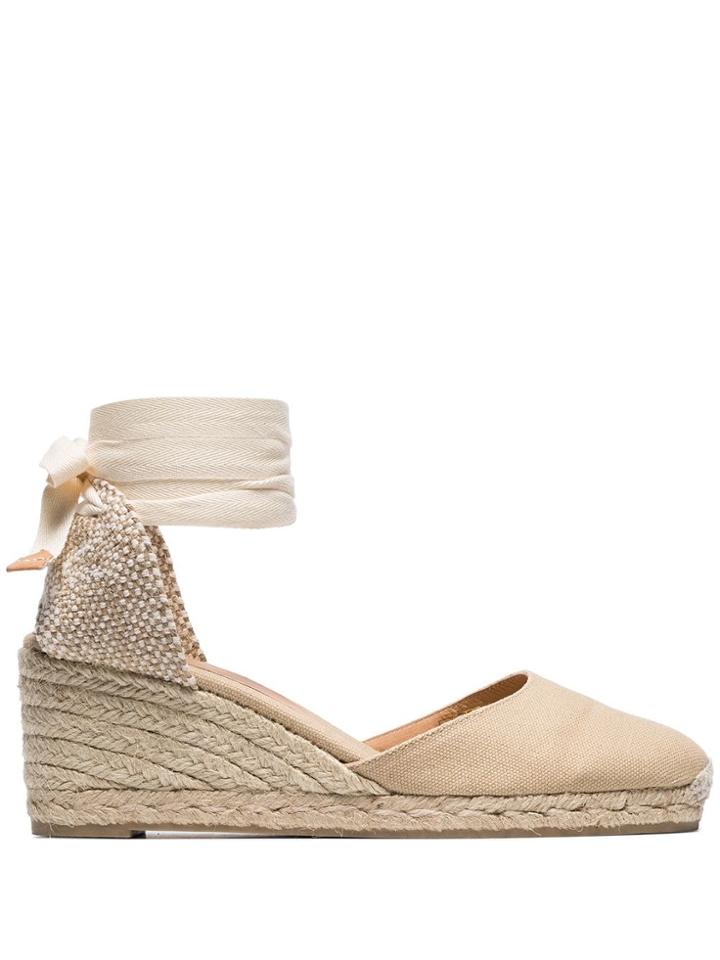 Castañer 60 Carina Espadrille Wedges - Neutrals
