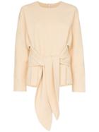 Deitas Vera Tie-waist Top - Neutrals