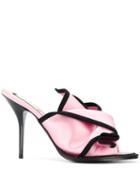 Nº21 Twisted Front Mules - Pink