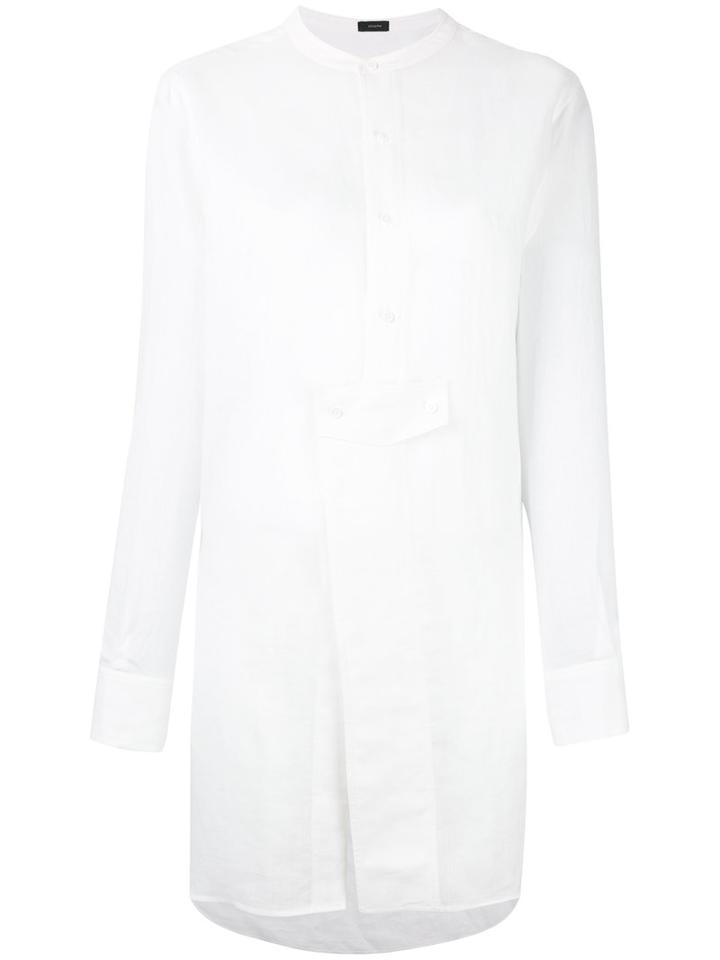 Joseph - Long Tunic Shirt - Women - Silk/ramie - 42, White, Silk/ramie