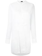 Joseph - Long Tunic Shirt - Women - Silk/ramie - 42, White, Silk/ramie