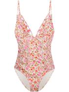 Zimmermann Coral Blossom Swimsuit - White