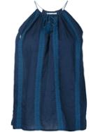 Nili Lotan Embroidered Halter-neck Tank