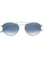 Garrett Leight - Innes Sunglasses - Unisex - Acetate/steel - 55, Blue, Acetate/steel