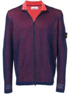 Stone Island Zipped-up Cardigan - Blue