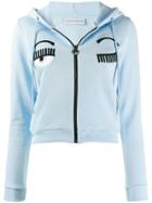Chiara Ferragni Zip-up Sweatshirt - Blue