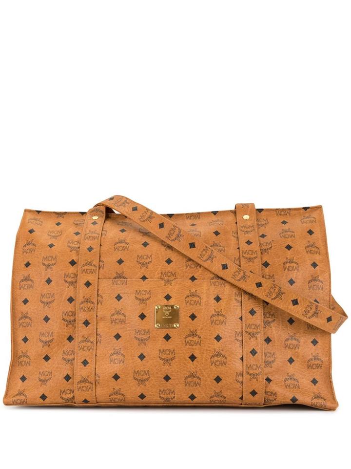 Mcm Pre-owned Visetos Tote Bag - Brown