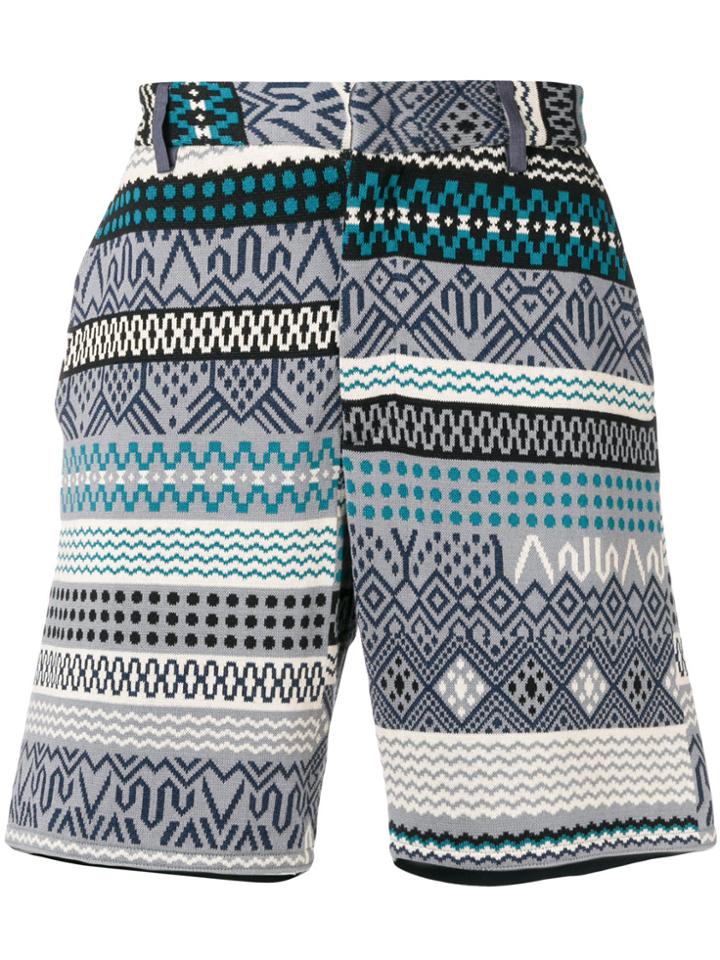 Maison Flaneur Printed Shorts - Multicolour