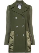 Moschino Double Breasted Pea Coat - Green