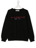 Philosophy Di Lorenzo Serafini Kids Teen Rhinestone Logo Sweatshirt -
