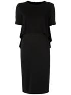 Gloria Coelho Round Neck Dress, Women's, Size: G, Black, Polyester/viscose/elastodiene