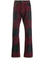Vivienne Westwood Anglomania Straight-leg Check Print Jeans - Blue