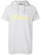 Balmain Logo Hoodie T-shirt - 9aa Grey