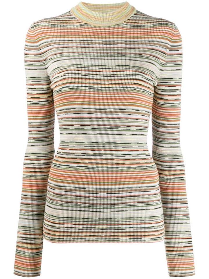 Missoni Striped Knitted Top - Neutrals