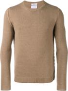 Valentino Crew Neck Jumper, Men's, Size: Medium, Brown, Camel Hair