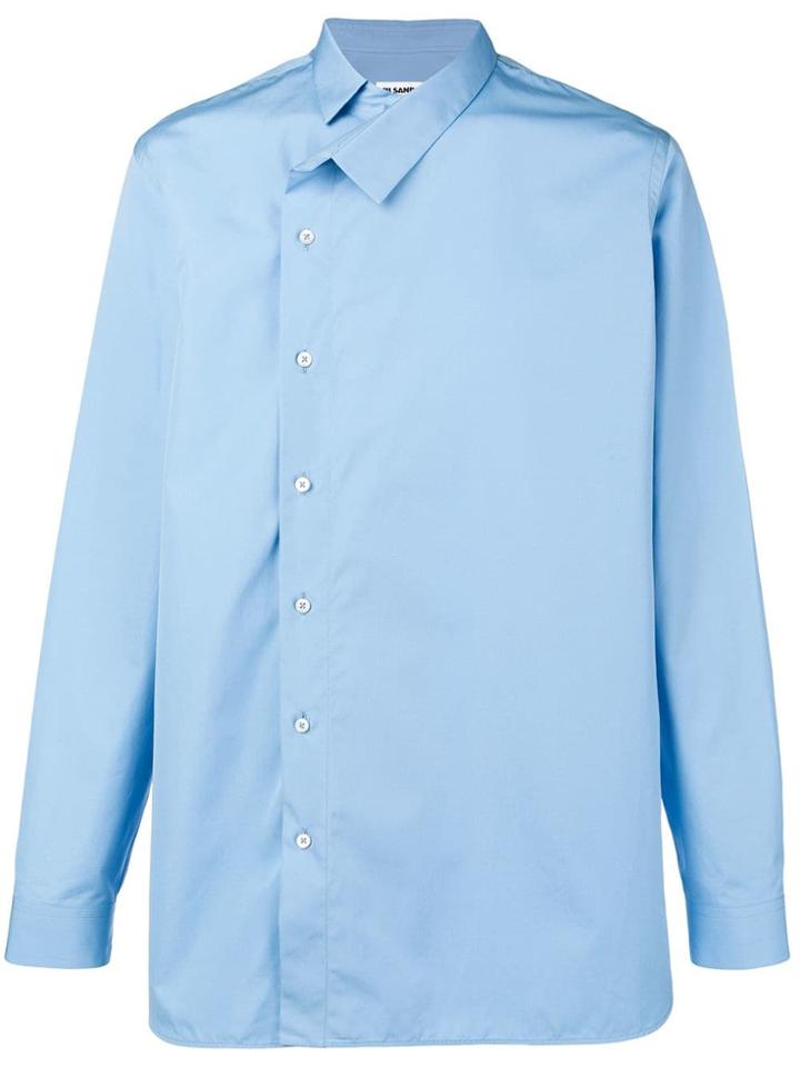 Jil Sander Chef-like Shirt - Blue